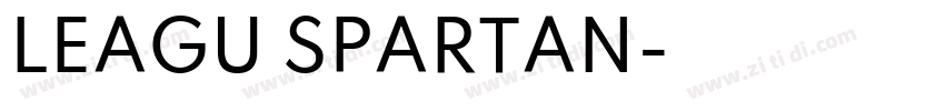 LEAGU SPARTAN字体转换